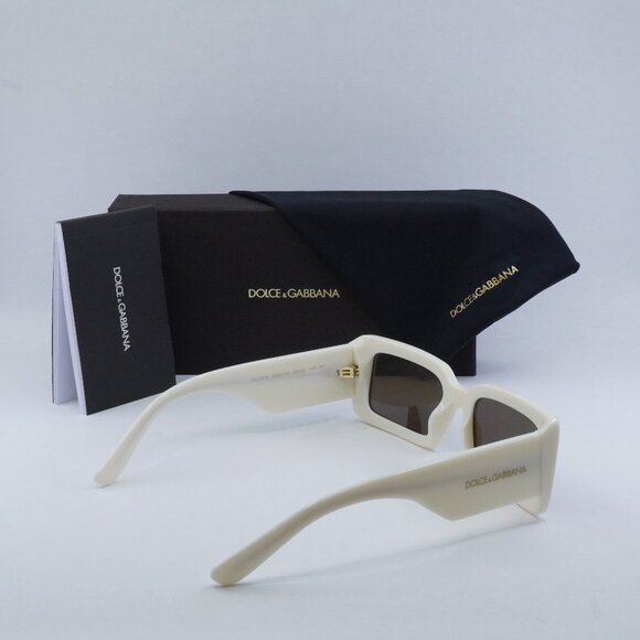 Dolce & Gabbana DG4416 342973 Rectangle Sunglasses - Full Beige/Brown - Picture 8 of 8